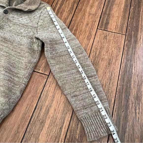 Banana Republic Men’s 100% Merino Wool Sweater Turtleneck Fair Isle Medium Brown - Picture 9 of 14